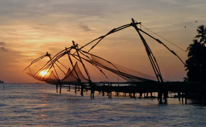 The Beautiful Fishing nets in Kerala Image from Tripatales