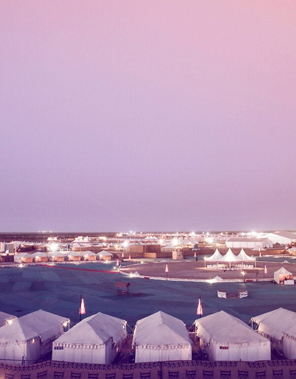 Tripatales Ariel View of Rann Utsav Tent City
