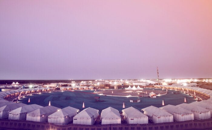 Tripatales Ariel View of Rann Utsav Tent City