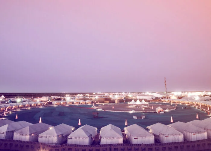 Tripatales Ariel View of Rann Utsav Tent City